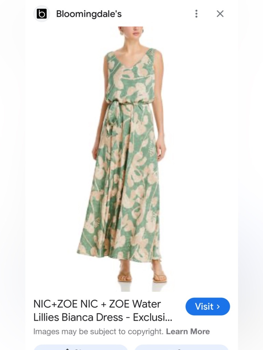 NIC+ZOE bianca dress - water Lillie’s